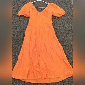 Banana Republic Bold Orange Maxi Dress
